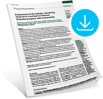 Download thumbnail of TAVALISSE Post hoc thrombotic risk analysis resource