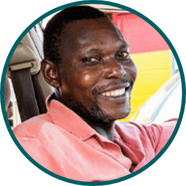 Portrait of Samuel, a TAVALISSE patient